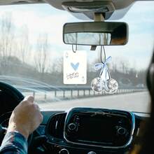 5pcs Car Air Freshener Cute Blue Bow Cherry Conquette Automotive Accessories Car Interior Hanging Scents Decor For Women Teen Girls - BlueBow - Xem 5