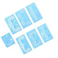 7pcs/Set Reusable Face Paint Stencil Body Painting Template Facial Makeup Tattoo Design Tools