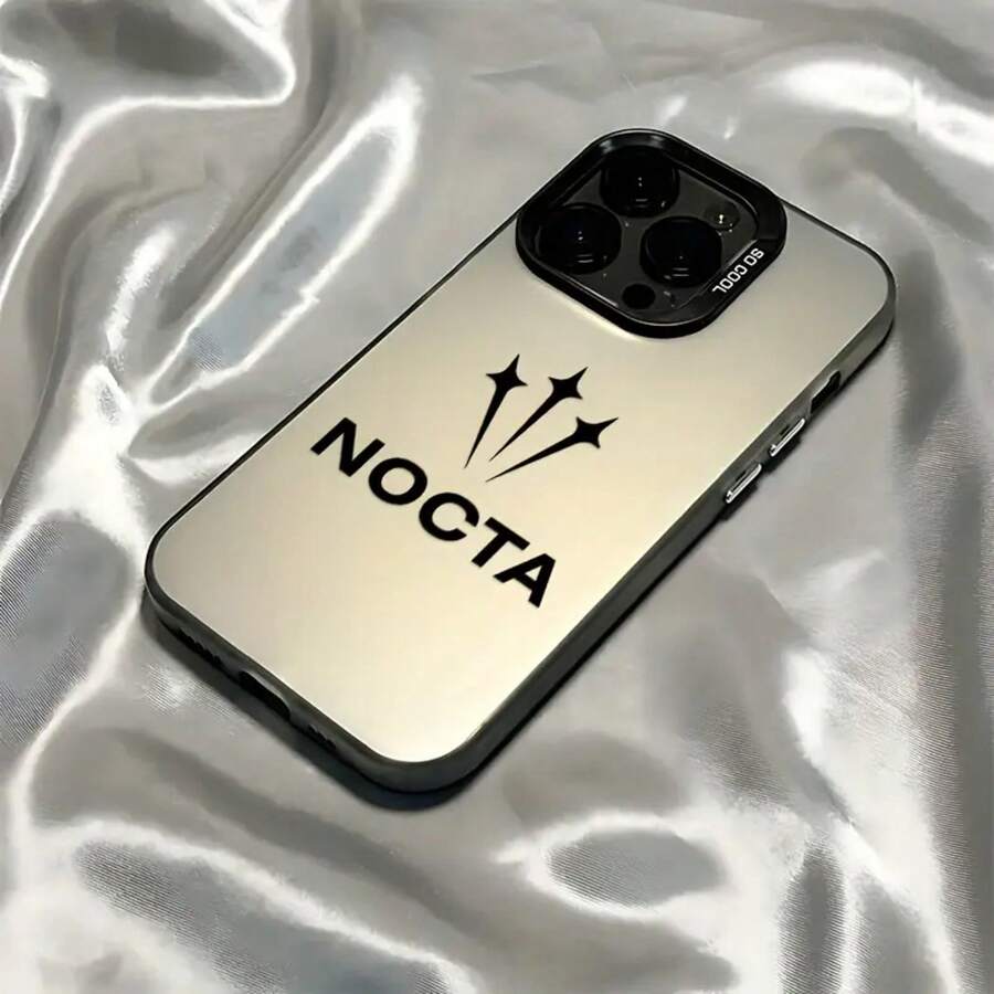 Funda de teléfono N-NOCTA moderna y elegante para iPhone 17 16e 16 15 14 13 12 11 Mini Pro Max Air X XR XSMAX 8 7 Plus, cubierta trasera mate anti-caída - Mezcla de colores - Ver 1