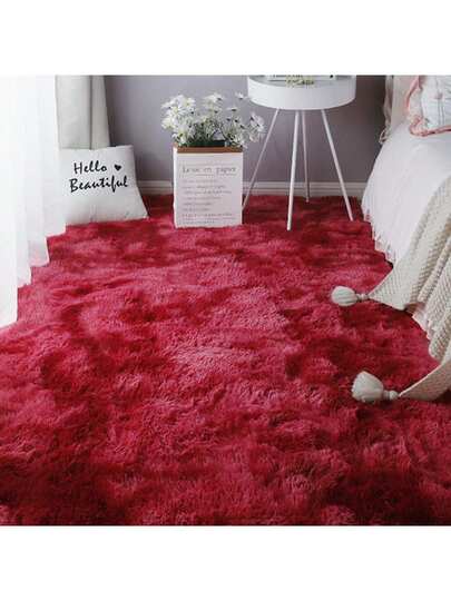 Zachte Cashmere Like Fluffy Area Rug, Multi Optional Tapijt Living Room Bedroom Bedside view 2