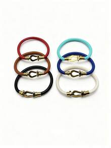 1 Stück H-förmige Schnallen Hartschnur Armband, einfach & modisch verstellbar für Frauen Alltags-Tragen als Geschenk, verstellbares Edelstahl Drahtseil Armband, 3D hartgoldplattierte Edelstahl Armbänder, Armbänder für Frauen, Ketten für Männer, 67 Hamilton Metall Armreifen für Frauen - 1 Stück geflochtenes Armband - Übersicht 10