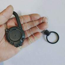 伸缩钢丝钓鱼防丢腕带，户外登山钥匙扣