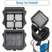 3 pièces Rouleaux de brosse 3 pièces Filtre HEPA Aspirateur sans fil Floor ONE S5/Floor One S5 Pro 2 comme indiqué Plastique - Multicolore - Voir 11