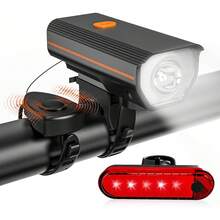 Luz Trasera de Bicicleta, Luces Lampara Trasera de Agua LED Resistente para Bicicleta con Control Remoto Inalámbrico, Luz de y Luz de Advertencia Impermeable y Recargable para Bici - Con Luz de Cola - Ver 8