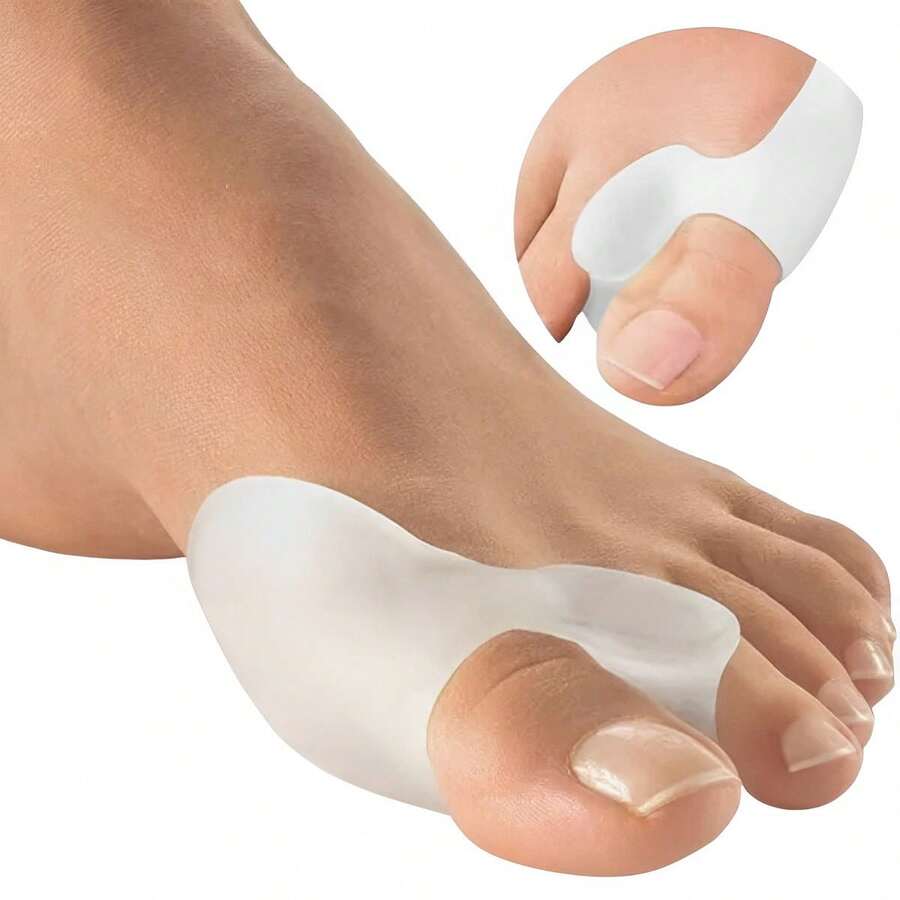 Silicone Orthopedic Bunion Protector Pair Of Thumb Corrector Prevents Pain Separator - trắng - Xem 1