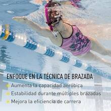 Snorkel de Natación, Adulto, Amarillo - Rosa - Ver 4