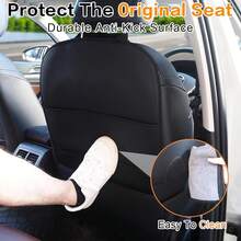 Dieser schwarze Auto-Sitzschutz ist aus strapazierfähigem und leicht zu reinigendem Material gefertigt. Er kann nicht nur die Rückseite des Sitzes schützen (gegen Treten, Abnutzung), sondern hat auch Staufunktionen. Er ist modisch und an verschiedene Modelle angepasst. Er ist ein praktisches Kfz-Innenausstattungs-Zubehör und ein guter Helfer für Reisen und das Sortieren von Gegenständen. Er ist ein Muss-haben Auto-Zubehör, Weihnachtsstrumpffüller, Geschenke, witzige Geschenke, Ramadan, personalisierte Geschenke.