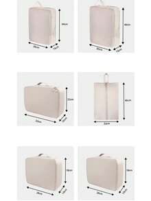 6/1 Bolsa de armazenamento de viagem de grande capacidade, bolsa de armazenamento de roupas, bolsa de bagagem portátil, bolsa de armazenamento dobrável, adequada para festas de fim de ano, aniversários, casamentos, organizador de roupas, organizador de armazenamento. - Multicolorido - Ver 10