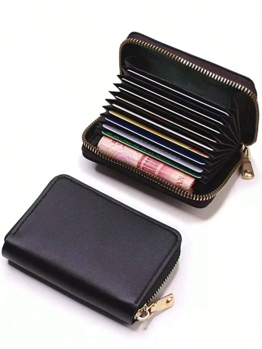 Multi Coin Small Wallet Gift Bag Present Hot Pink Casual Card Holder Card Holder Wallet Business Card Holder Credit Card Holder Card Holder Women For Women Wallet Mini Wallet Purse Wallet Card Wallet - 黑色 - 查看 1