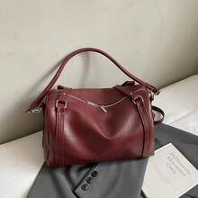 Nueva bolsa de hombro simple, bolsa con forma de almohada de moda, bolso de gran capacidad tipo Boston para viajes de negocios y transporte