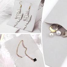 40 Pcs Microfiber Jewelry Pouch 8x8 Cm Jewelry Packaging Bag Luxury Small Jewelry Gift Bags Bow Tie Microfiber Bag For Bracelet Necklace Packaging Envelope Style With String And Divider Gray