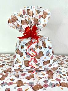50 Metallic Gift Bags 25x35cm For Children - Carpincho - Ver 2