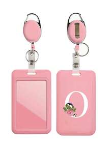 Pink Id Card Holder With Pink Retractable Scroll Clip, Anti Theft Card Sleeve,Pink Thumb Slot Hard Plastic Card Protector, Expandable Id Card Holder, Medical Insurance Protector, Waterproof Medical/Card/Social Security Card Protector, Bus Card Holder, Meal Card Storage,Provides Great Convenience For Your Daily Life And Office. It Is Ideal For Workers,