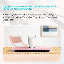 Smart Scale For Body Weight, 10.2X10.2in High Accuraty Thickened Tempered Glass Automatic Bathroom Digital Weighing Scale, Body Fat Scale With Unit Switching For Home, Office, Travel(#1) - 粉色 - 查看 4
