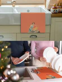 I'm Fine Funny Cooking Kitchen Towels, 50s Retro Housewife Decorative Dish Tea Towels, Mid Century Modern Sarcastic Humor Hand Towels For Kitchen, Hostess Gifts, 16x24 Inchhalloween - 顏色 09 - 查看 10