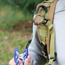 伸缩钢丝钓鱼防丢腕带，户外登山钥匙扣