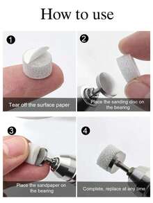 50pcs 10mm Grey Sponge Sanding Discs, 50pcs 10mm Bearing Grey Sanding Discs, 10mm Hollow Water Drop Bearing, 10mm Polishing Discs, Nail Art Tools, Professional Manicurist Essential, Portable And Travel-Friendly