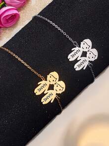 1pc Customizable Personalized Couple Bracelet, Engraved Text Available, Multiple Styles, Personalized Gift, Gift For Boyfriend, Custom Gift, Friendship Bracelet, Personalized Bracelet, Christmas Gift