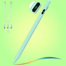Stylish Design Black Smart Stylus, Suitable For All Touchscreen Devices, High-Precision Nib, Ergonomic Grip, Power Display, Suitable For Students And Professionals, Digital Painting, Note-Taking, Smooth Writing, Stylus, Stylus For All Devices, Tablet Stylus, Smartphone Pen, Stylus For All Devices - Hồng - Xem 5