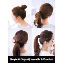 50pcs Black Simple Plain Color Elastic Hair Tie,50PCS Black Seamless Elastic Hair Bands For Women – Durable, High Stretch Solid Color Hair Ties | Enhance Style And Elegance For Parties, Birthdays, Vacation, Music Festivals, Halloween Or Sports Activities | Cute, Casual, And Versatile | Anti-Allergy, Non-Fading, Washable – 1PC Limit