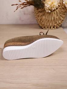 Damen Schlüpf-Loafer mit Schleifen-Dekor, Plateau, leicht, bequem, atmungsaktiv, geeignet für tägliche Modekleidung