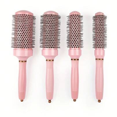 粉色陶瓷直发/卷发棒，尼龙刷毛，干湿两用卷发梳，家用沙龙级卷发棒，卷发梳，女士梳子，卷发梳，直发梳，热卷发梳，吹风梳，造型梳，美发工具，旅行必备，旅行必备，发型，美发，发梳，背梳，造型梳，卷发梳，边缘梳，发梳，梳发，发梳套装，梳发，卷发梳，解结梳，女士发梳，头发，旅行，美发产品，美发工具，美发用品，理发师，理发师配件，理发店，美发设备
