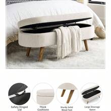Storage Benches & Ottomans - Beige - View 4