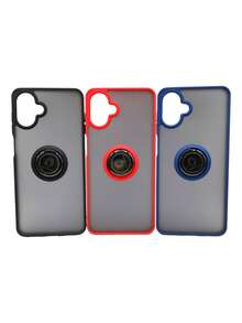 Funda para Samsung Galaxy A07, protector de cámara, case con anillo giratorio, uso rudo talla grande mica incluida, carcasa resistente para smartphone, protección completa y segura - Azul - Ver 5
