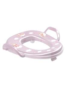 Redutor de assento sanitario infantil menina rosa bichinhos - Rosa empoeirado - Visão 4