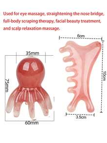 头部按摩梳、头皮放松工具、压力缓解装置、头部按摩爪、面部按摩工具、头皮刮痧、头部按摩刷、刺激头发生长、刮痧按摩工具、面部提升按摩、眼部按摩放松工具 - 彩色 - 查看 21