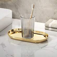 1pc Household Portable Rinsing Cup, Toothbrush Holder, Travel Gargle Cup, Couples Set, Bathroom Essentials, Japanese Style Design - Multicolor - View 9