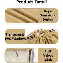 Dust Bags For Handbags Purse Dust Bag For Storage Handbag Covers For Travel Storage Handbag Organizer With Drawstring Khaki L