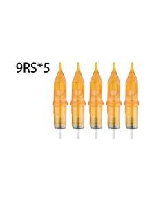 5/10/20pcs Mixed Size Disposable Round Tattoo Needles 1rl 3rl 5rl 7rl 9rl 3rs 5rs 7rs 5m1 7m1 Tattoo Needles, Tattoo Supplies, Tattoo Kit - Yellow - View 14