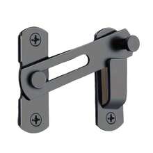 1pc Heavy-Duty Metal Gate Latch, 180° /90°Flip Sliding Bolt, Secure Locking For Pets, Garage, Bathroom & Garden, With Spring Mechanism