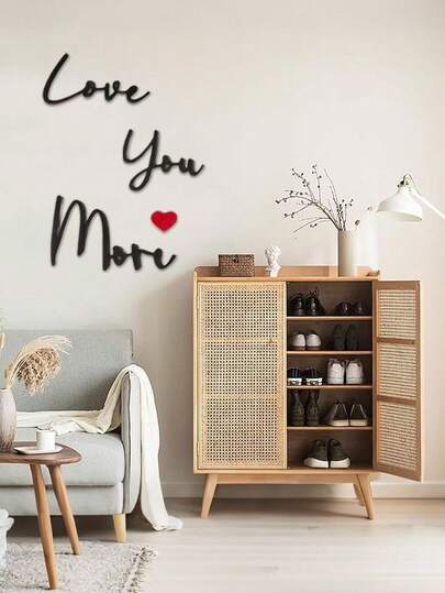 3pcs Bohemian Vintage Wooden Decorative Signs, Wooden Home Decor Love Wall Art For Bedroom And Entryway, Expressing Love For Family And Loved Ones, Suitable For Birthday, Graduation, Valentine's Day, Halloween, Christmas Gifts Christmas Decorations Room Decor