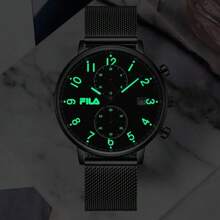FILA Men's Quartz Chronograph Watch - Water Resistant Multi-Function Sport Design, Ultra-Thin Case, Luminous Dial, Milanese Strap | Fashionable And Comfortable Watch, Suitable For Daily Wear, Outdoor Activities, Business, Travel And Gift - one-size - View 5