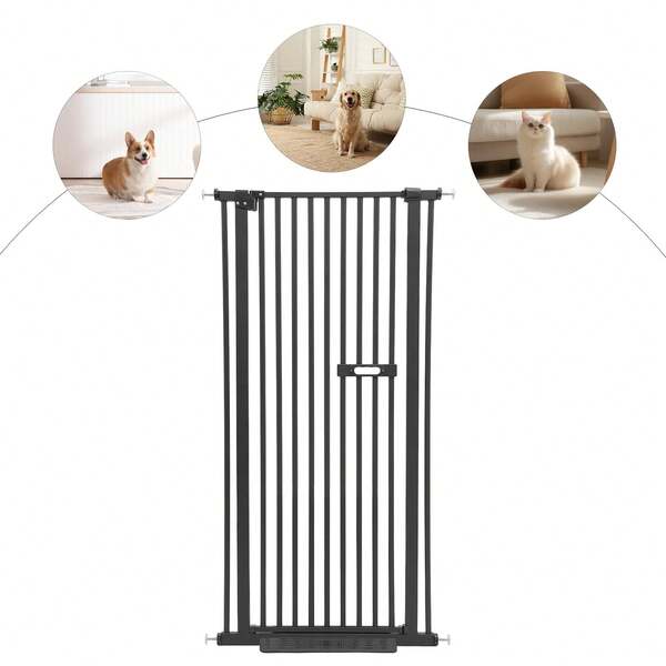 YUNRUX Puerta de  para mascotas, puerta extra alta para gatos, puerta de extensible