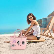 YYC Bag Charms For Bogg BagDecorative Bog Bag Accories Insert Number Charm For Original Bog Rubber Beach Tote - Black4 - Xem 5