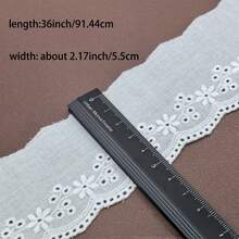 1 قطعة 1 ياردة شريط ملون، مع تريم من الدانتيل بشكل فيونكة، للملابس المصنوعة يدويًا، تغليف صناديق الهدايا، التطريز، الحياكة، حافة الخياطة، اكسسوارات الدانتيل الديكورية، اكسسوارات الخياطة