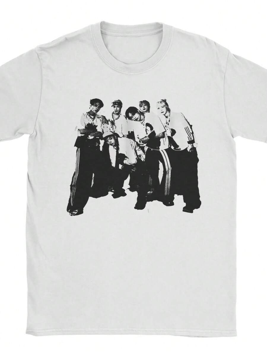 P1Harmony 2025 Tour Kpop Idol Tee Shirt For Men Women Graphic Printing T Shirts P1HARMONY DUH! Cotton Clothes - 白色4 - 查看 1