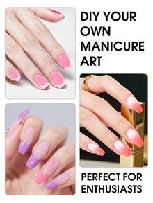 coscelia 18PCS Pink Nail Gel Polish With UV Lamp-Nude Red Orange Gel Nail Polish & Top Base Coat, Semi-Permanent Nail Supplies For Women Home Salon Christmas Gift