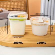 20pcs Transparent Party Cups With Lids And Spoons - Heavy Duty Polypropylene (PP) Square And Round Dessert Bowls, Suitable For Birthday, Christmas, Easter, Thanksgiving, Mother's Day - Leak-Proof, Dishwasher - Ideal For Ice Cubes, Cakes, Yogurt, Fruit Parfaits - Perfect For Parties, Picnics, Everyday Use - Multiple Colors Available (Green, Orange, Red, White, Brown, Blue, Pink, Yellow, Black), Mini Dessert Cups With Lids, Disposable Dessert Cups, Dessert Cups With Spoons - Transparent - View 6