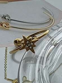 1 Stück einzigartiger drehbarer Doppelkugelring aus Edelstahl, Angsthilfe-Ring für Frauen, Goldschmuck