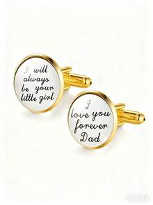suteyi Heartfelt Wedding Cufflinks - Fashionable Father's Day & Special Occasion Gift Valentines - Silver - View 6
