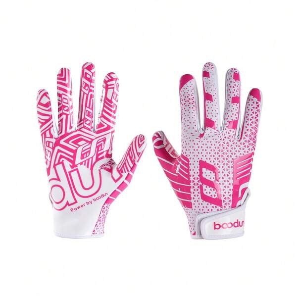 boodun 1 Pair Football/Baseball Gloves, Non-, , Breathable, Full Finger, Elastic, 3 Color Options
