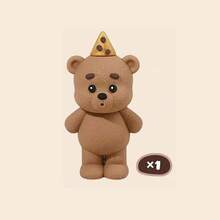 38pcs/Set Dark Light Brown Bear Cake Topper Khaki Light Brown Dark Brown Gold Foam Ball Cake Decoration, Suitable For Baptism Gender Reveal Party Birthday Party Suitable Wedding New Year Christmas Party Cake Decoration - Multicolor - View 8