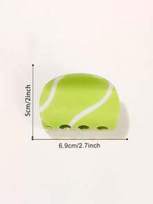 1 Peça Clipe de Cabelo em Formato de Bola de Tênis, Garra de Tubarão, Garra Esportiva, Clipe de Cabelo, Suporte de Rabo de Cavalo para Uso Diário por Mulheres, Acessórios de Cabelo Elegantes, Clipe de Cabelo Elegante, Presilha de Cabelo de Inverno