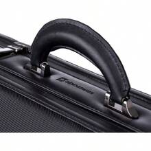 Expandable Attache Case Dual Combination Lock Hard Side Briefcase