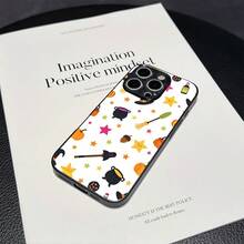 Cute Cartoon Halloween Phone Case Compatible With IPhone 17 Pro Max 17 Pro 17 Air 16 Pro Max 16e 15 Plus 14 13 12 11 XS Max XR X Lightweight Shockproof Anti-Yellowing