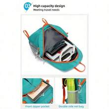 Mochila plegable portátil, bolsa de montañismo plegable, ultraligera, para actividades al aire libre, escalada, ciclismo, viaje, senderismo, mochila de día